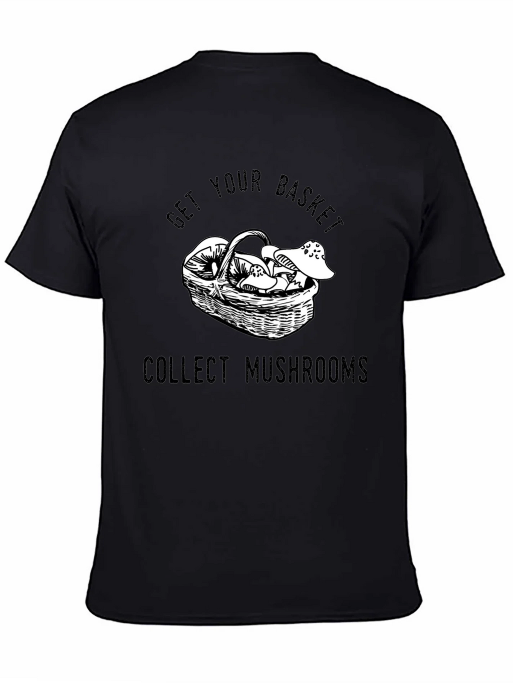 Get Your Basket Collect Mushrooms Black T-Shirt product image 3