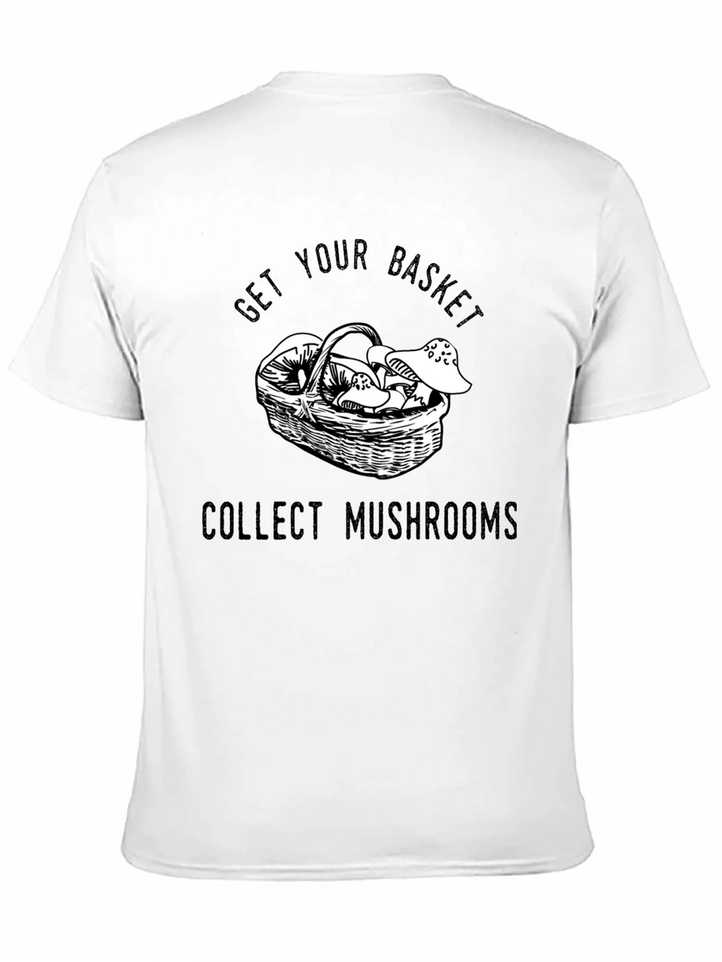 Get Your Basket Collect Mushrooms Black T-Shirt product image 7