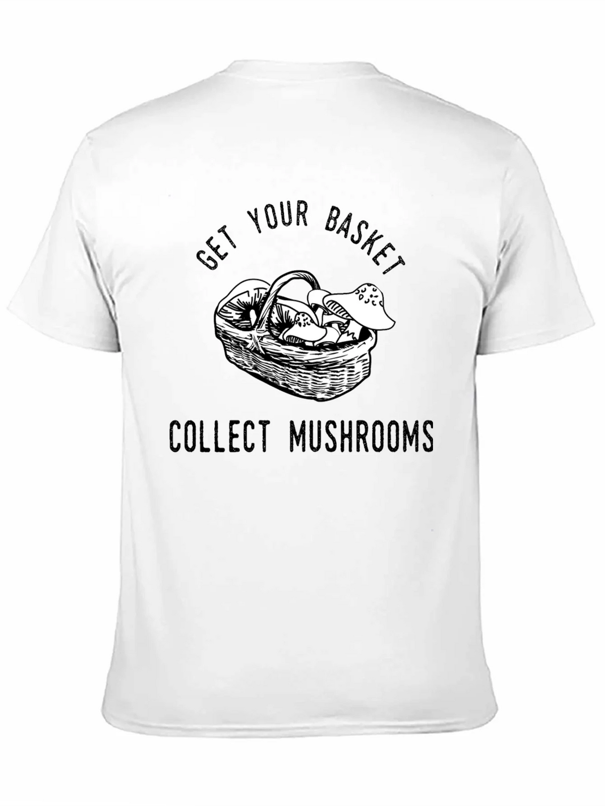 Get Your Basket Collect Mushrooms Black T-Shirt product image 7