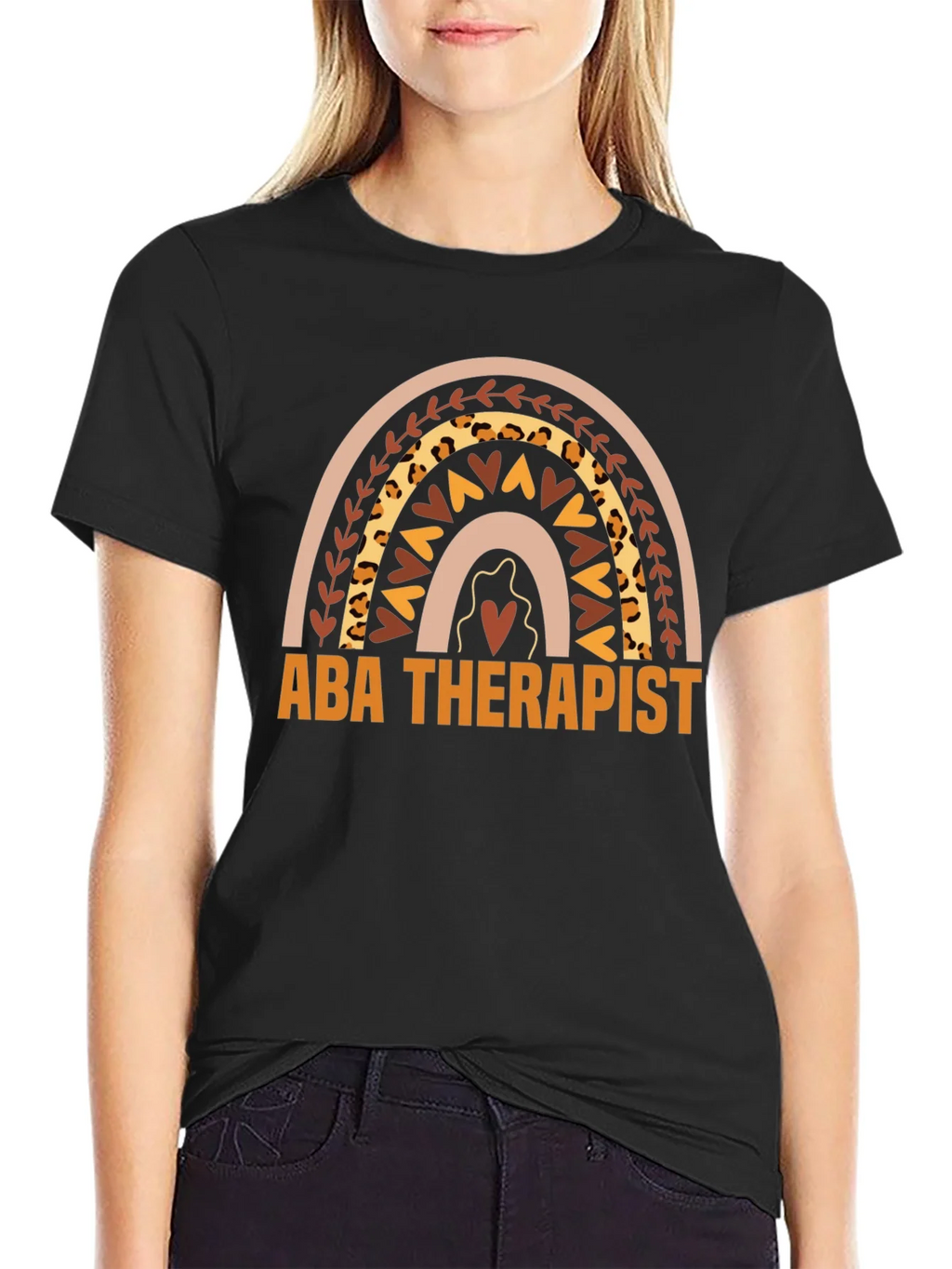 ABA Therapist Rainbow Graphic Tee product image 2