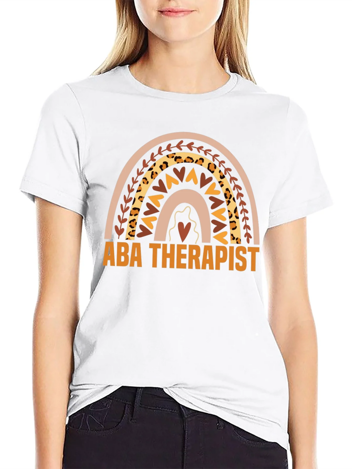 ABA Therapist Rainbow Graphic Tee product image 8