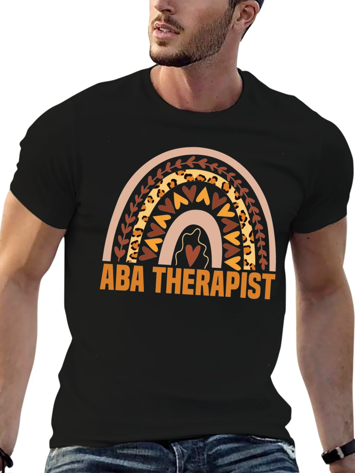 ABA Therapist Rainbow Graphic Tee product image 6