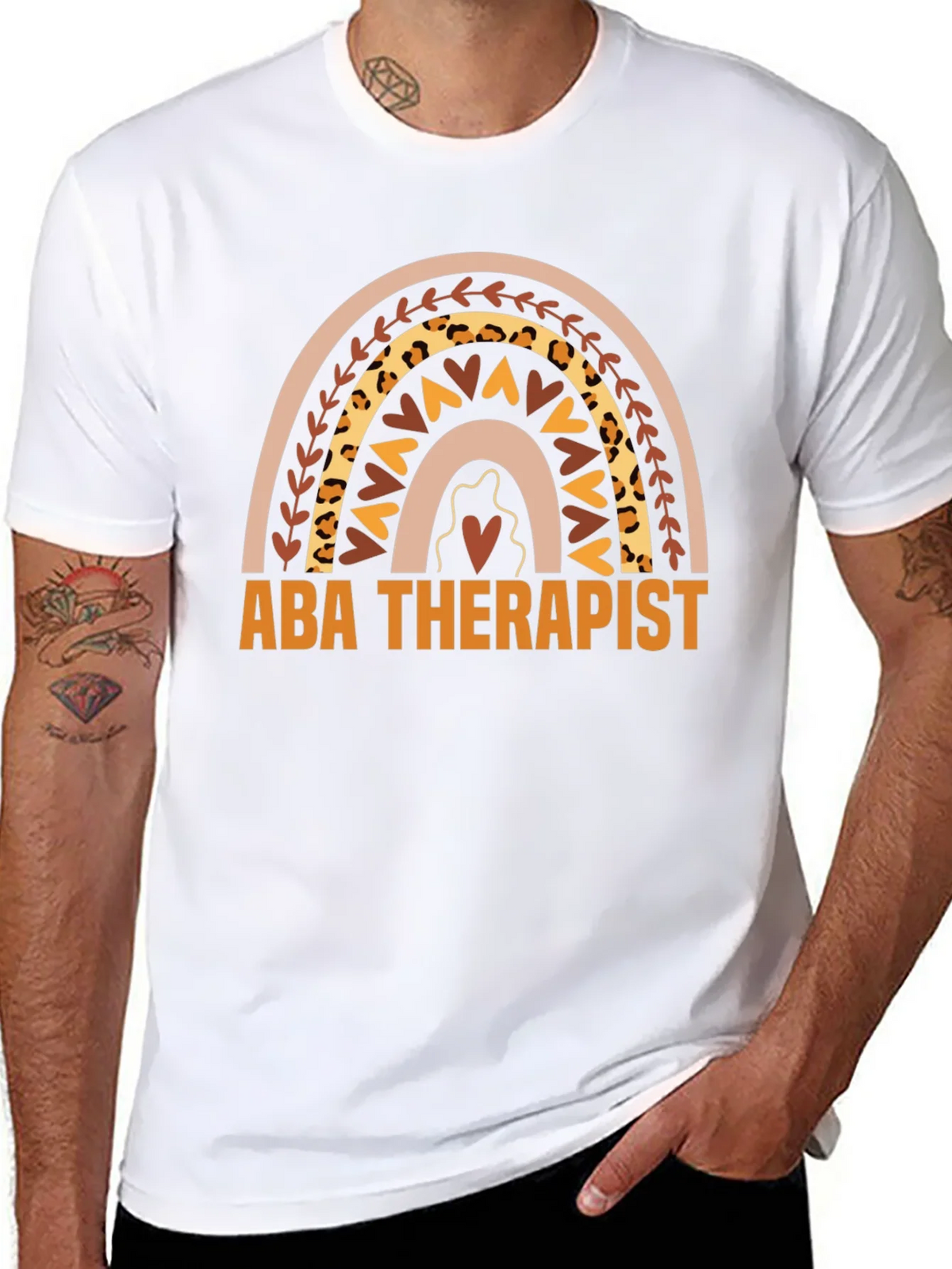 ABA Therapist Rainbow Graphic Tee product image 7