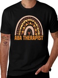 ABA Therapist Rainbow Graphic Tee product image 1