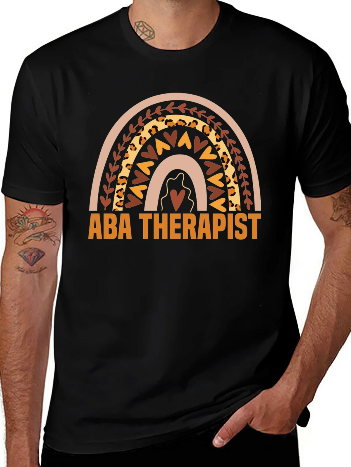 ABA Therapist Rainbow Graphic Tee product image 1