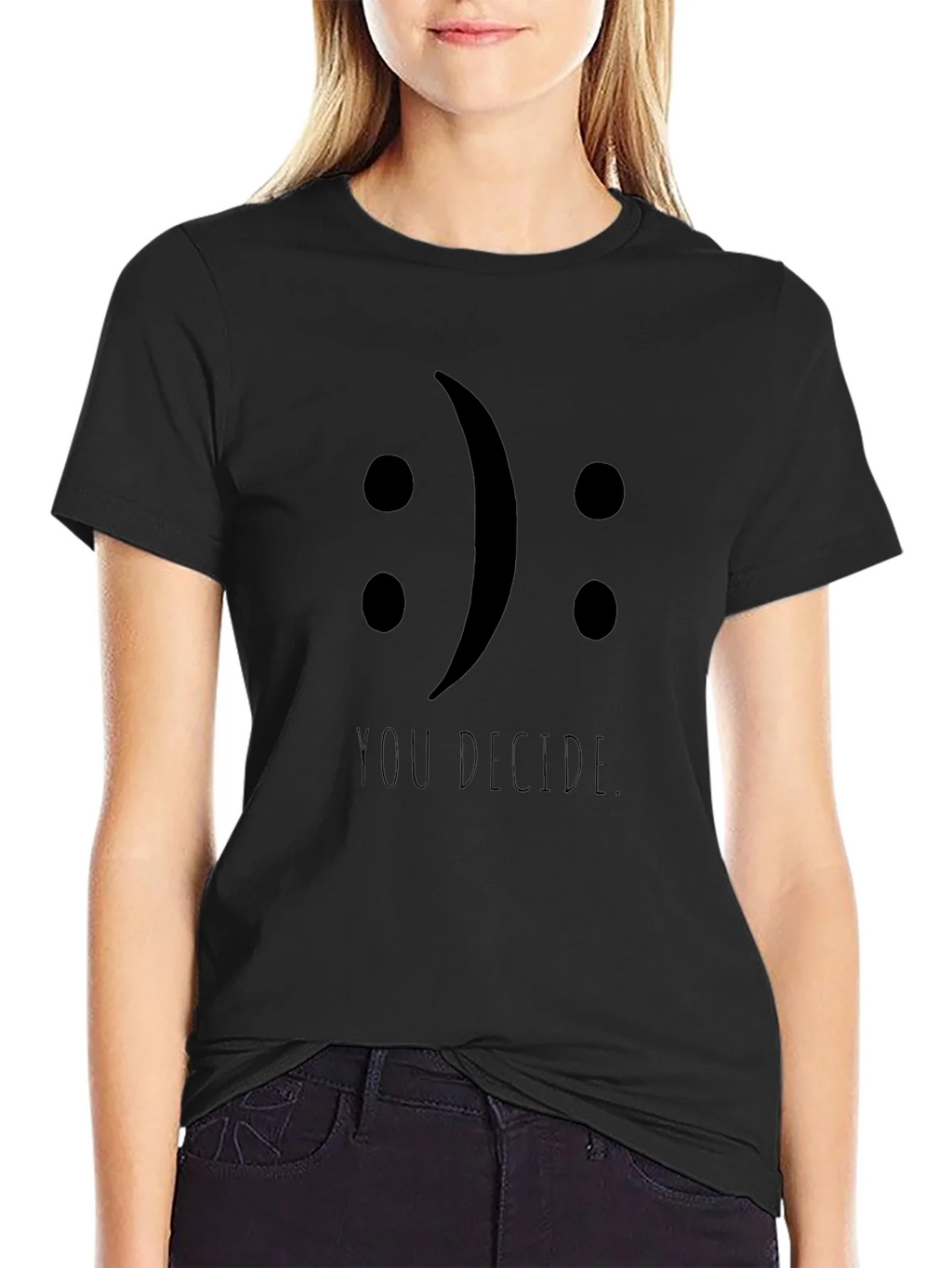You Decide Tee - Black Graphic T-Shirt product image 2