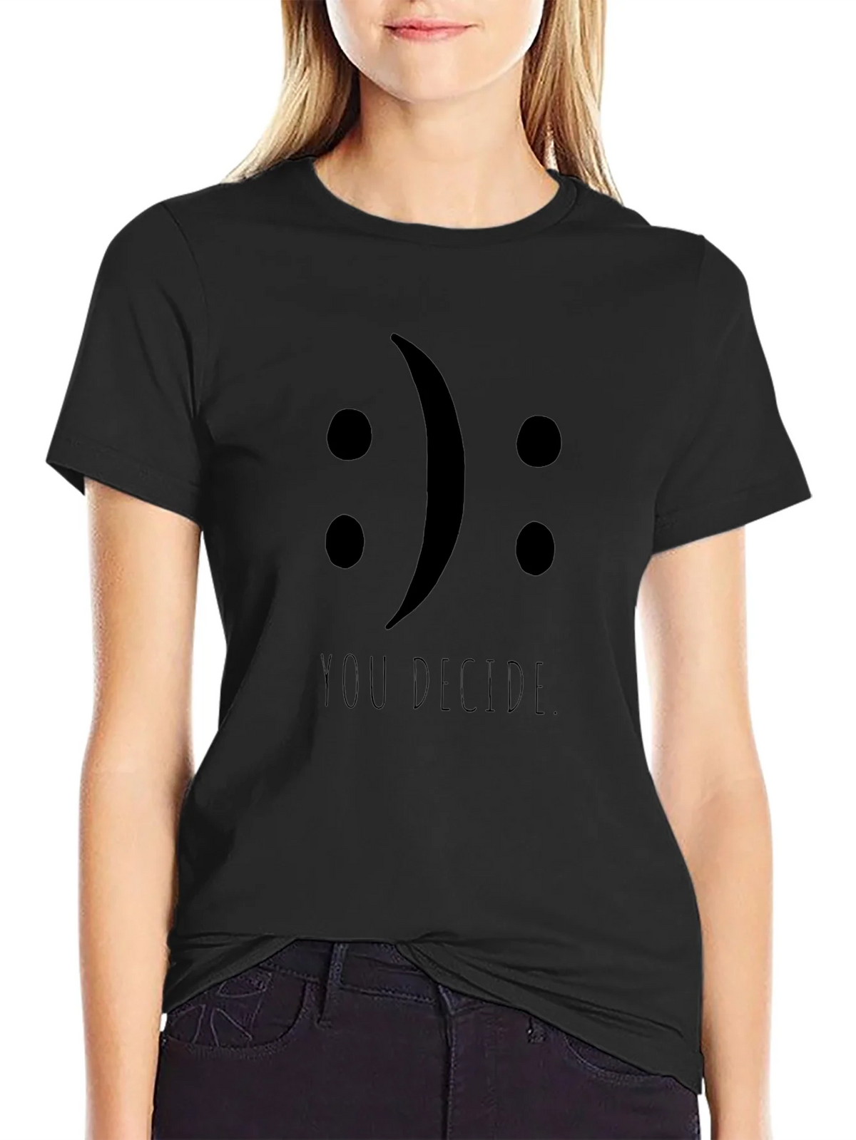 You Decide Tee - Black Graphic T-Shirt product image 2
