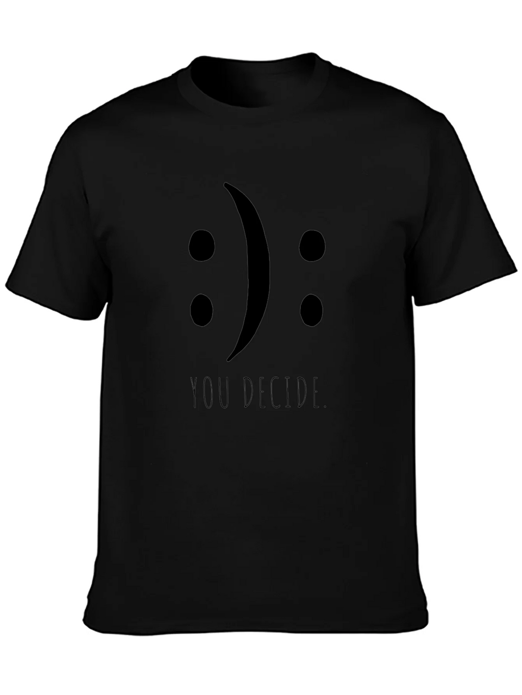 You Decide Tee - Black Graphic T-Shirt product image 3