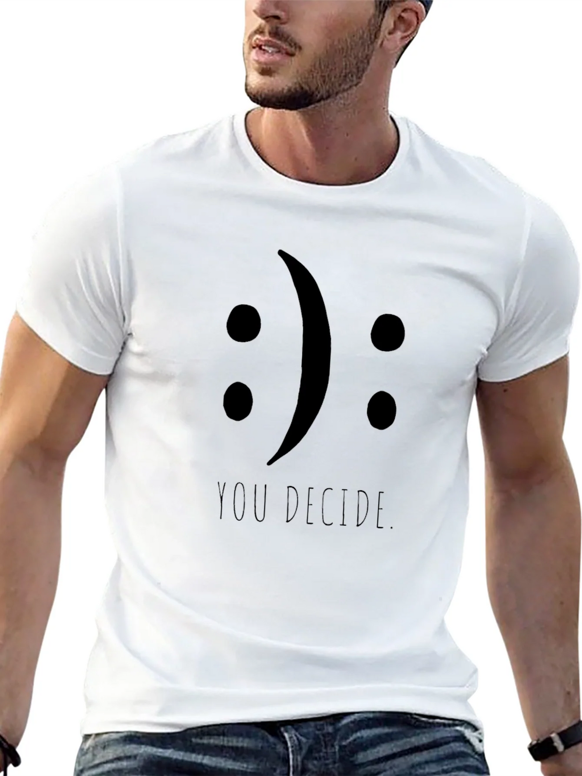 You Decide Tee - Black Graphic T-Shirt product image 12