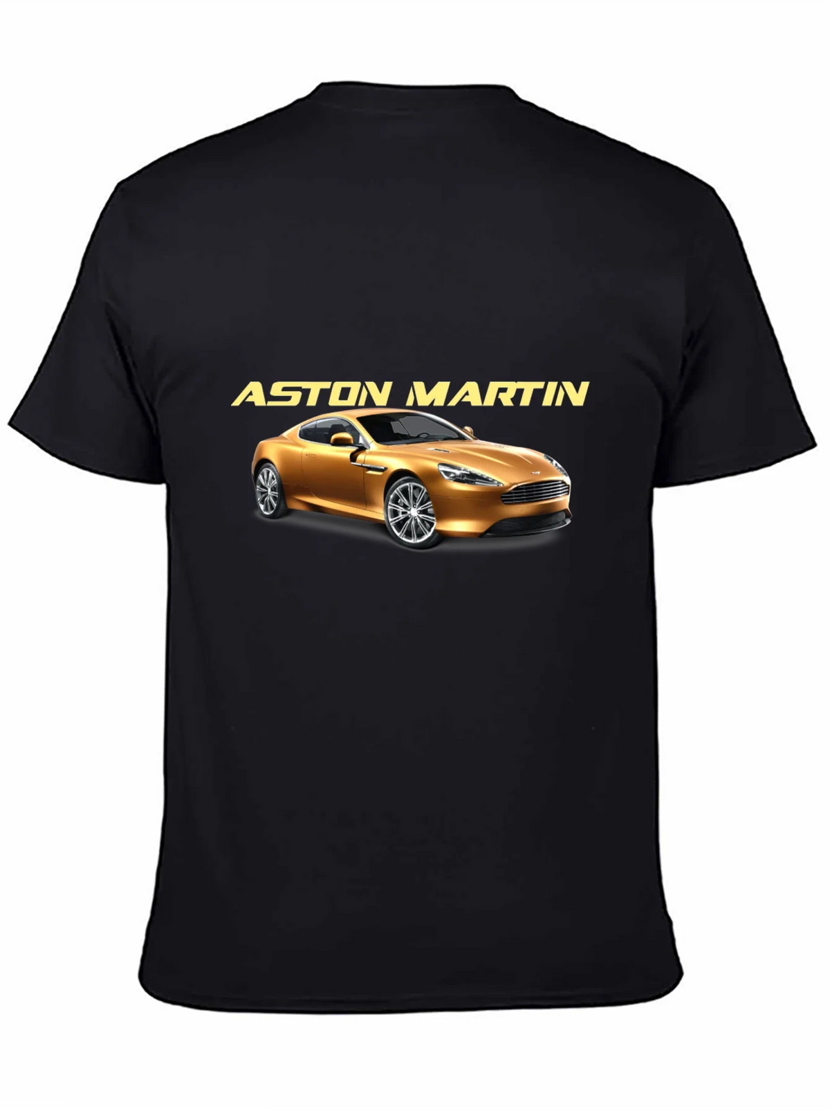 Aston Martin Car Graphic Tee - Black Cotton product image 4