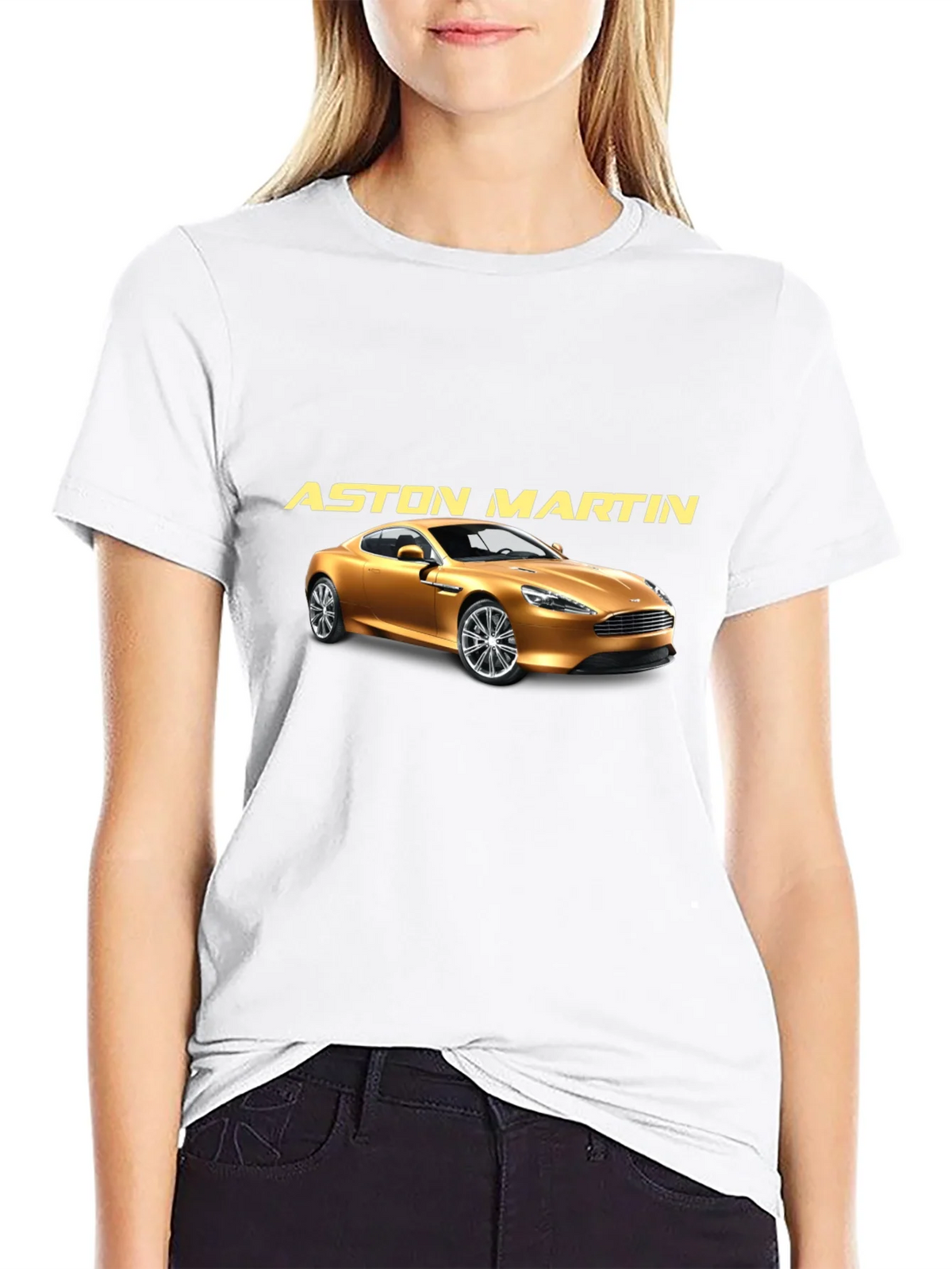 Aston Martin Car Graphic Tee - Black Cotton product image 8