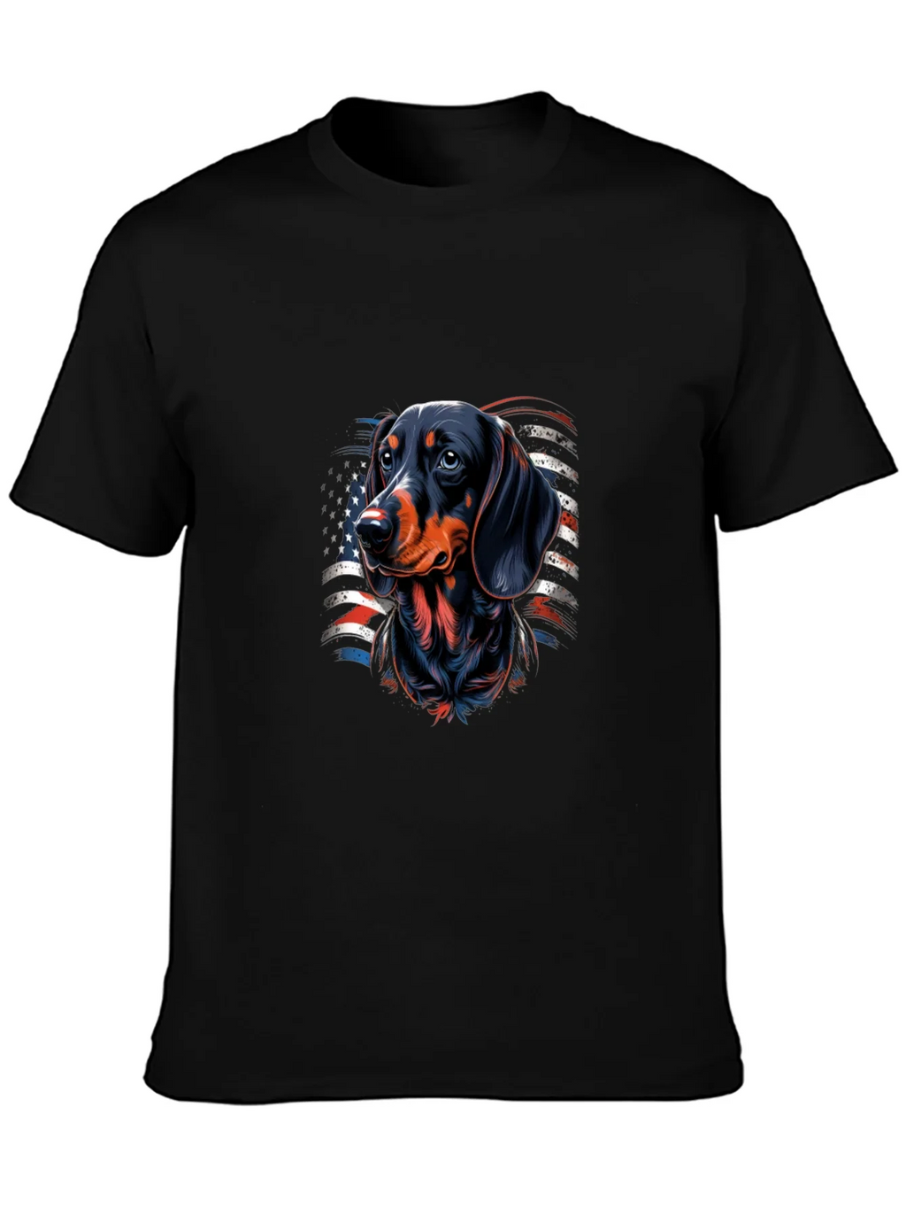 Dachshund USA Flag Graphic T-Shirt product image 3