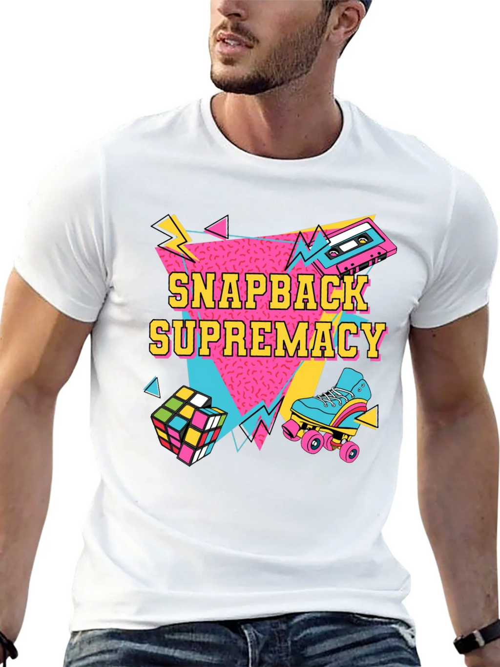 Retro Snapback Supremacy T-Shirt - 80s Throwback Style product image 10