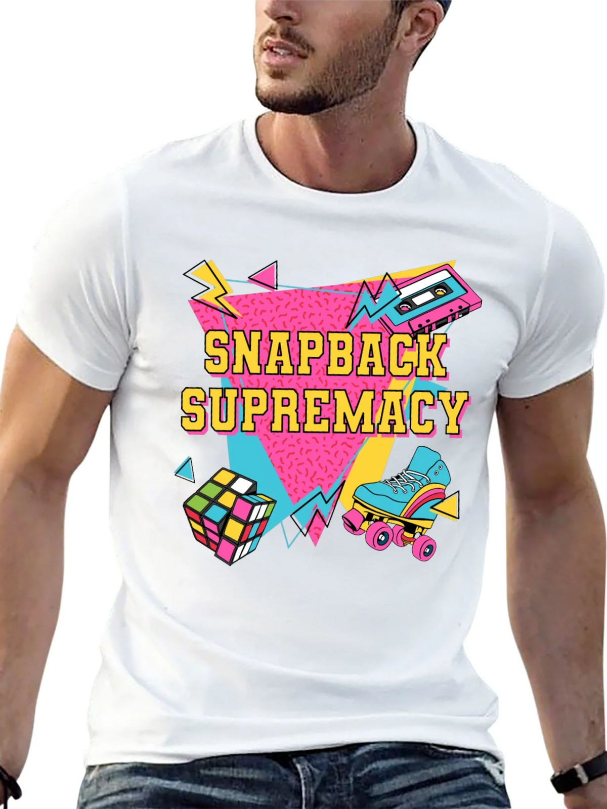 Retro Snapback Supremacy T-Shirt - 80s Throwback Style product image 10