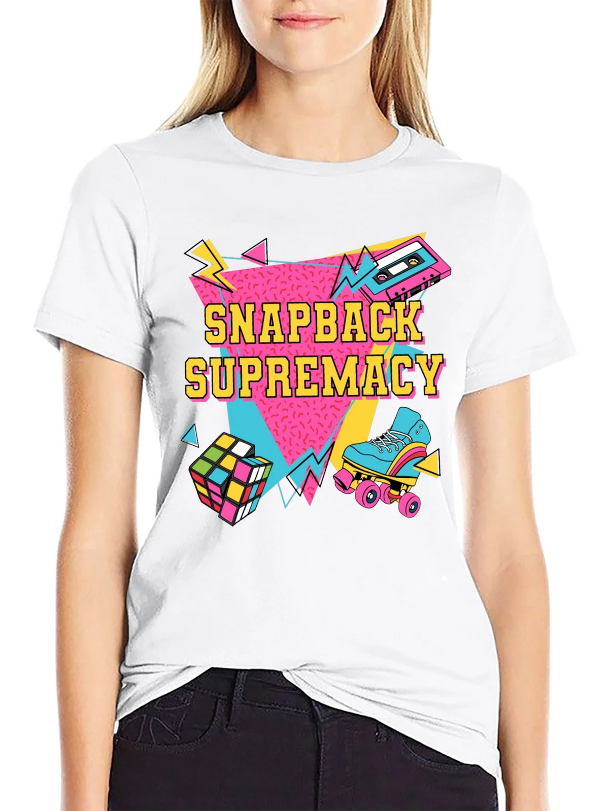 Retro Snapback Supremacy T-Shirt - 80s Throwback Style product image 7