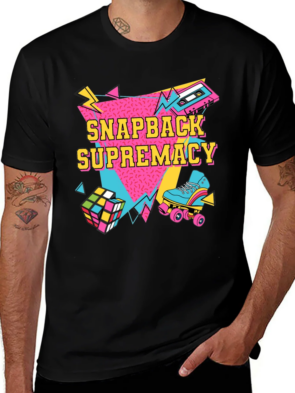 Retro Snapback Supremacy T-Shirt - 80s Throwback Style product image 1