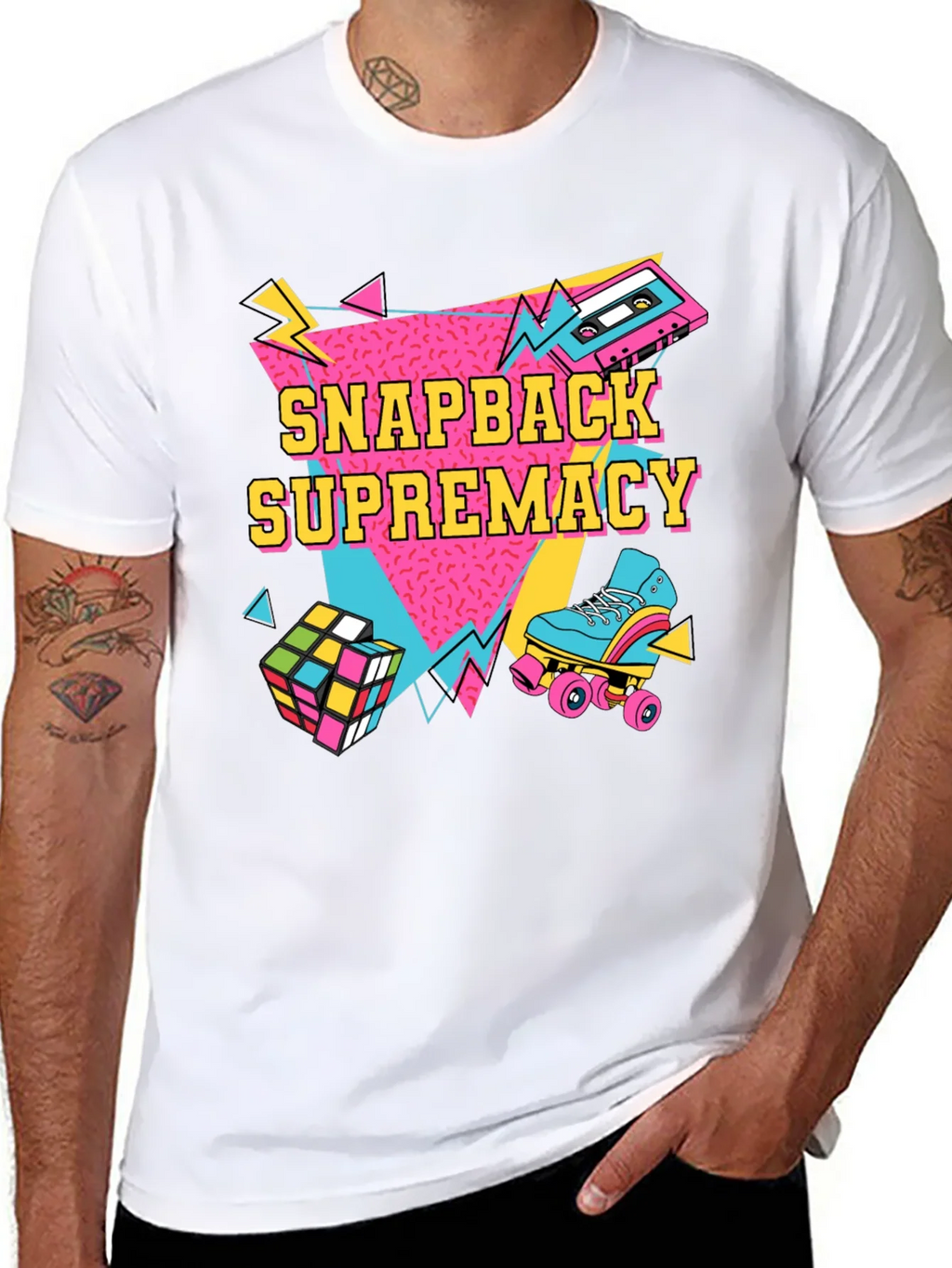 Retro Snapback Supremacy T-Shirt - 80s Throwback Style product image 6