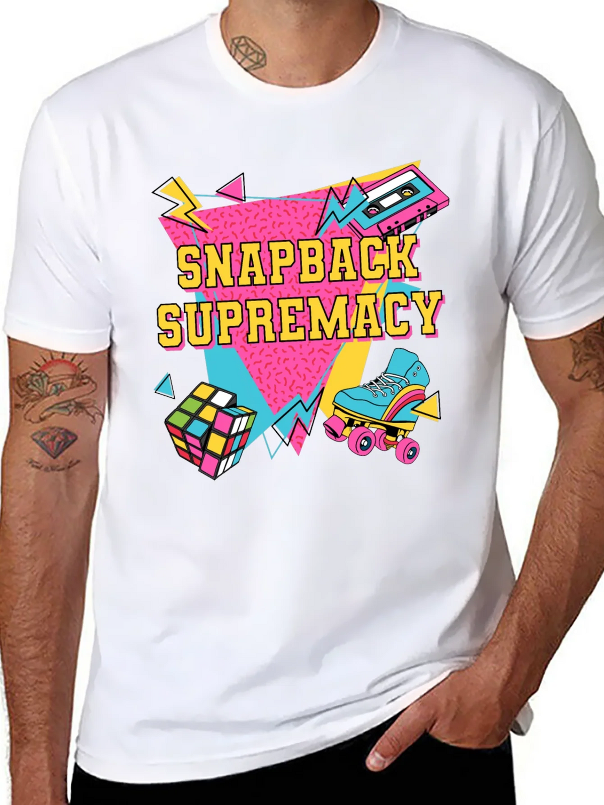 Retro Snapback Supremacy T-Shirt - 80s Throwback Style product image 6