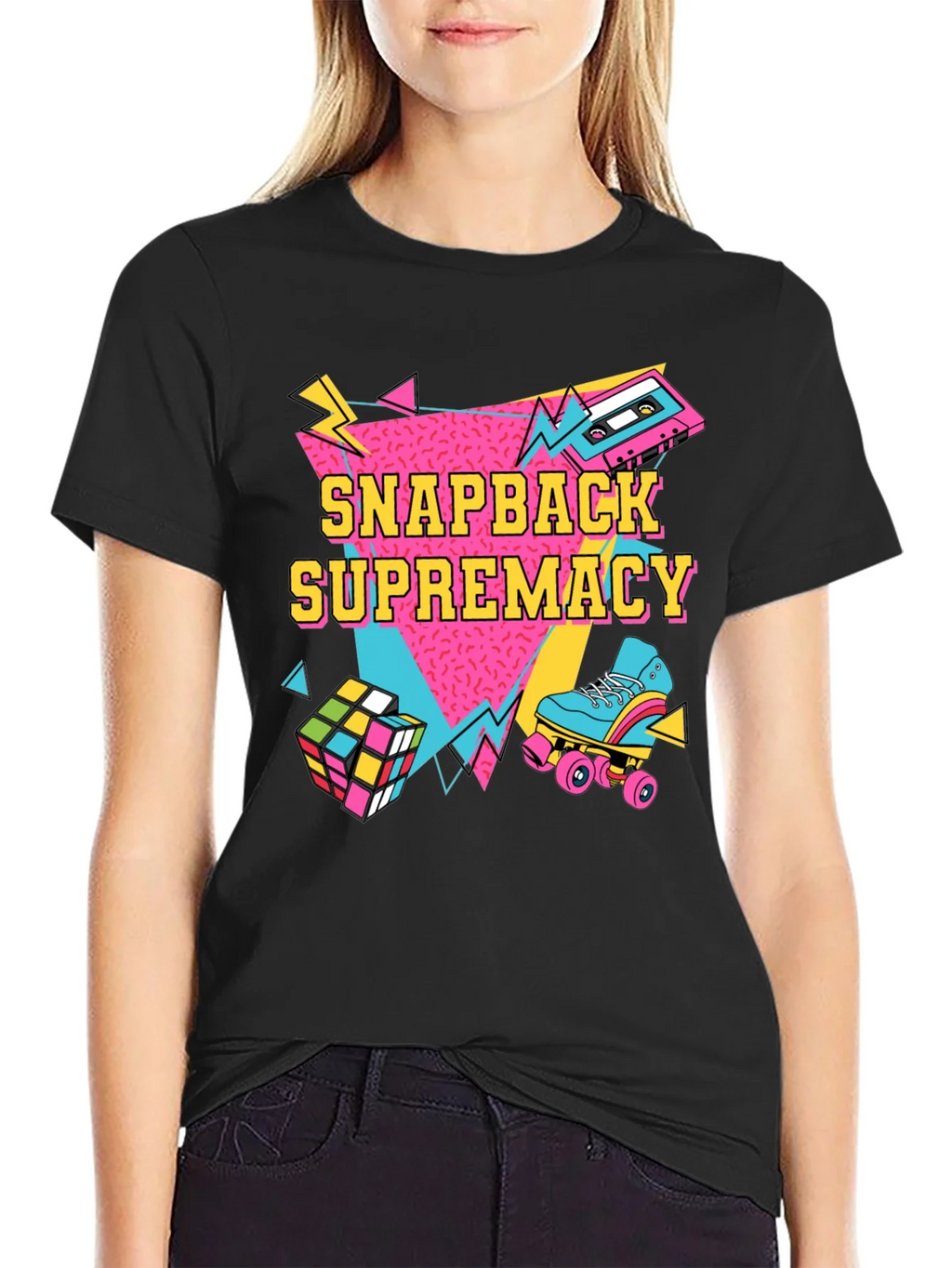 Retro Snapback Supremacy T-Shirt - 80s Throwback Style product image 2