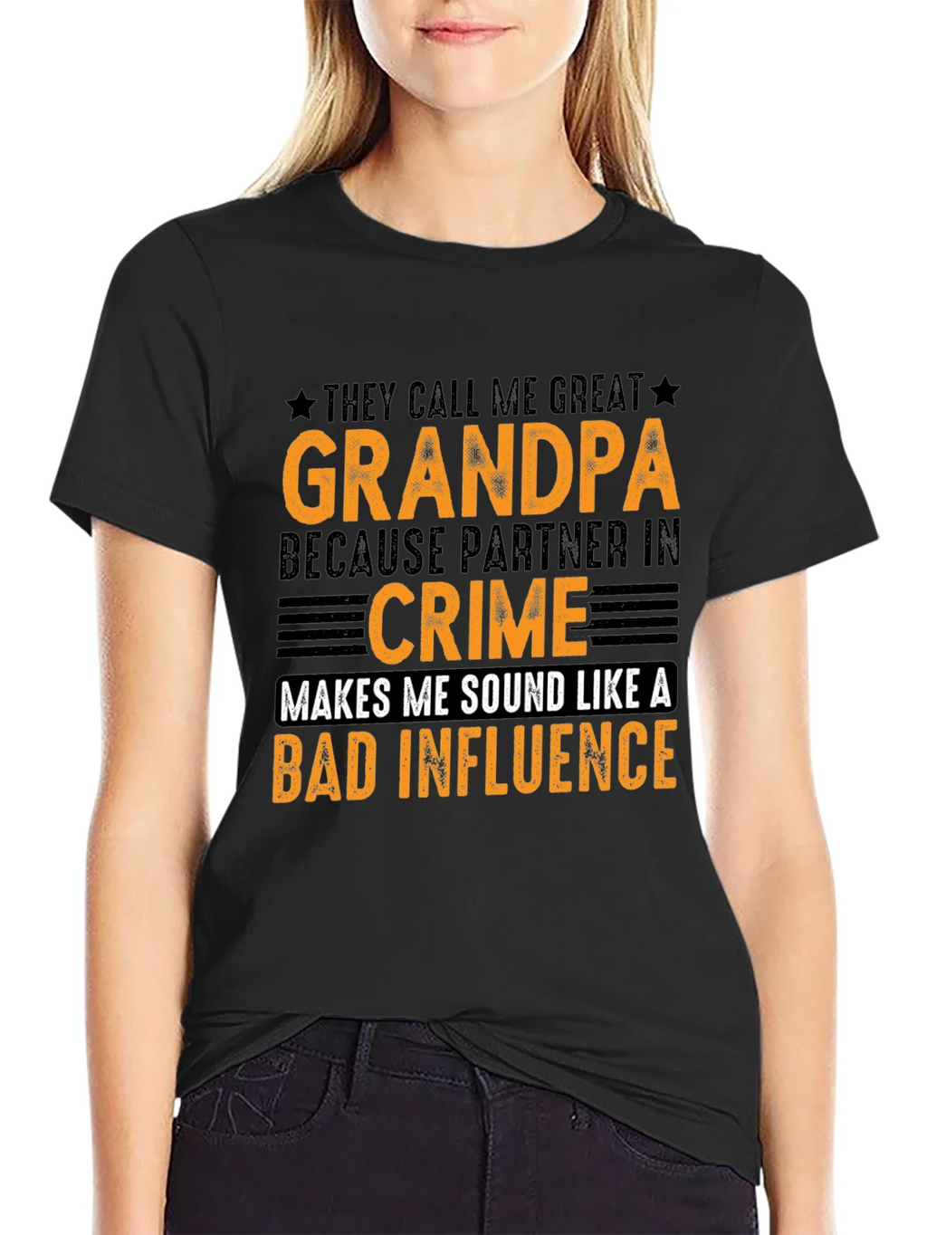 Great Grandpa Partner in Crime Graphic T-Shirt product image 2