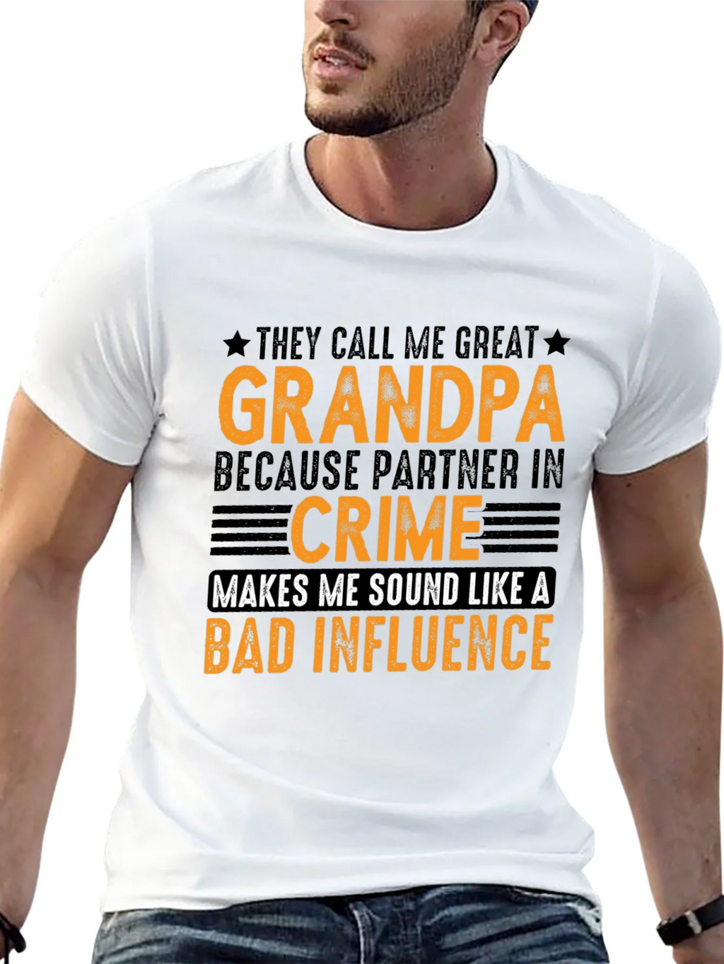 Great Grandpa Partner in Crime Graphic T-Shirt product image 11