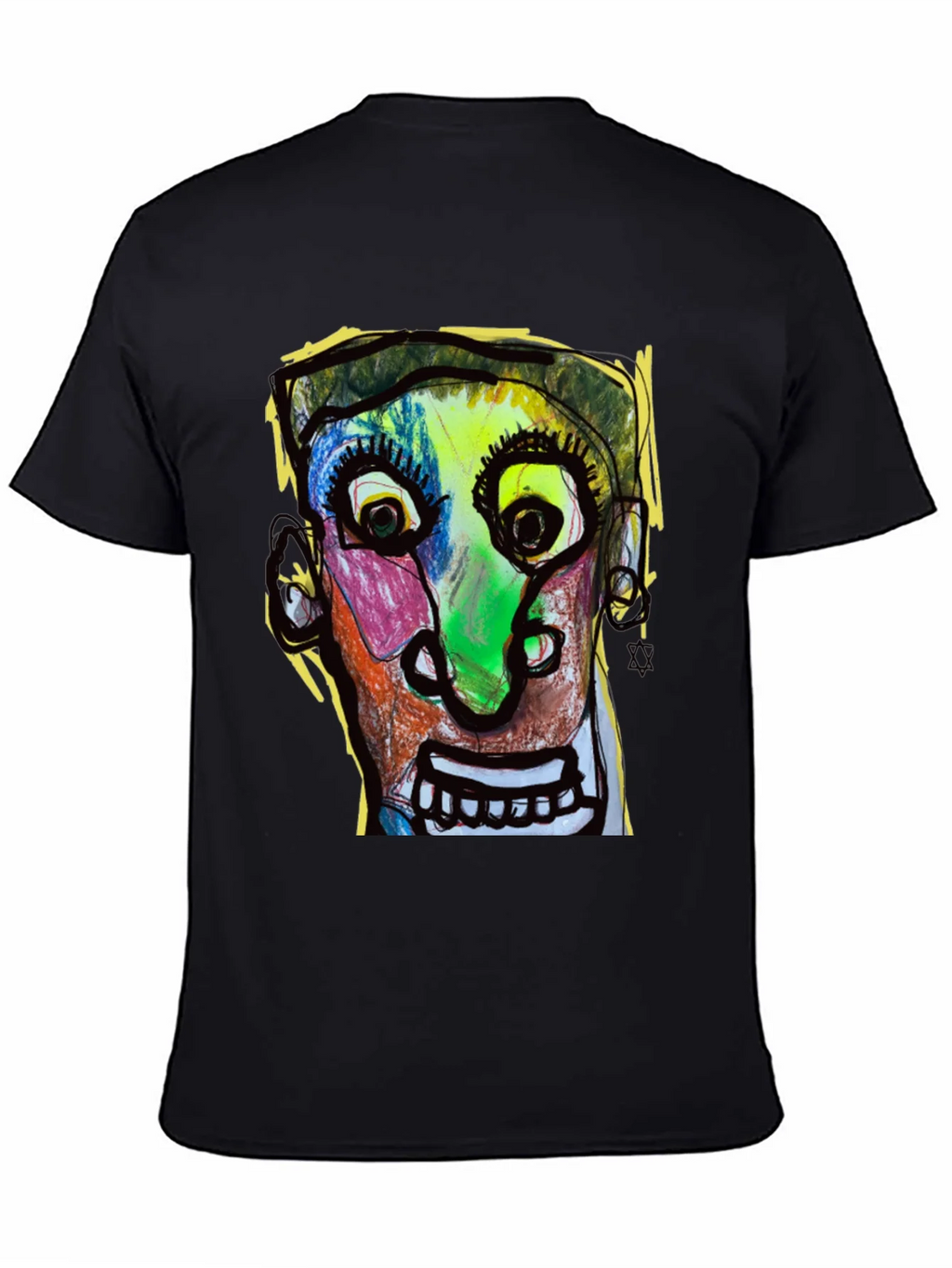 Abstract Face Graphic T-Shirt - Unique Art Tee product image 4