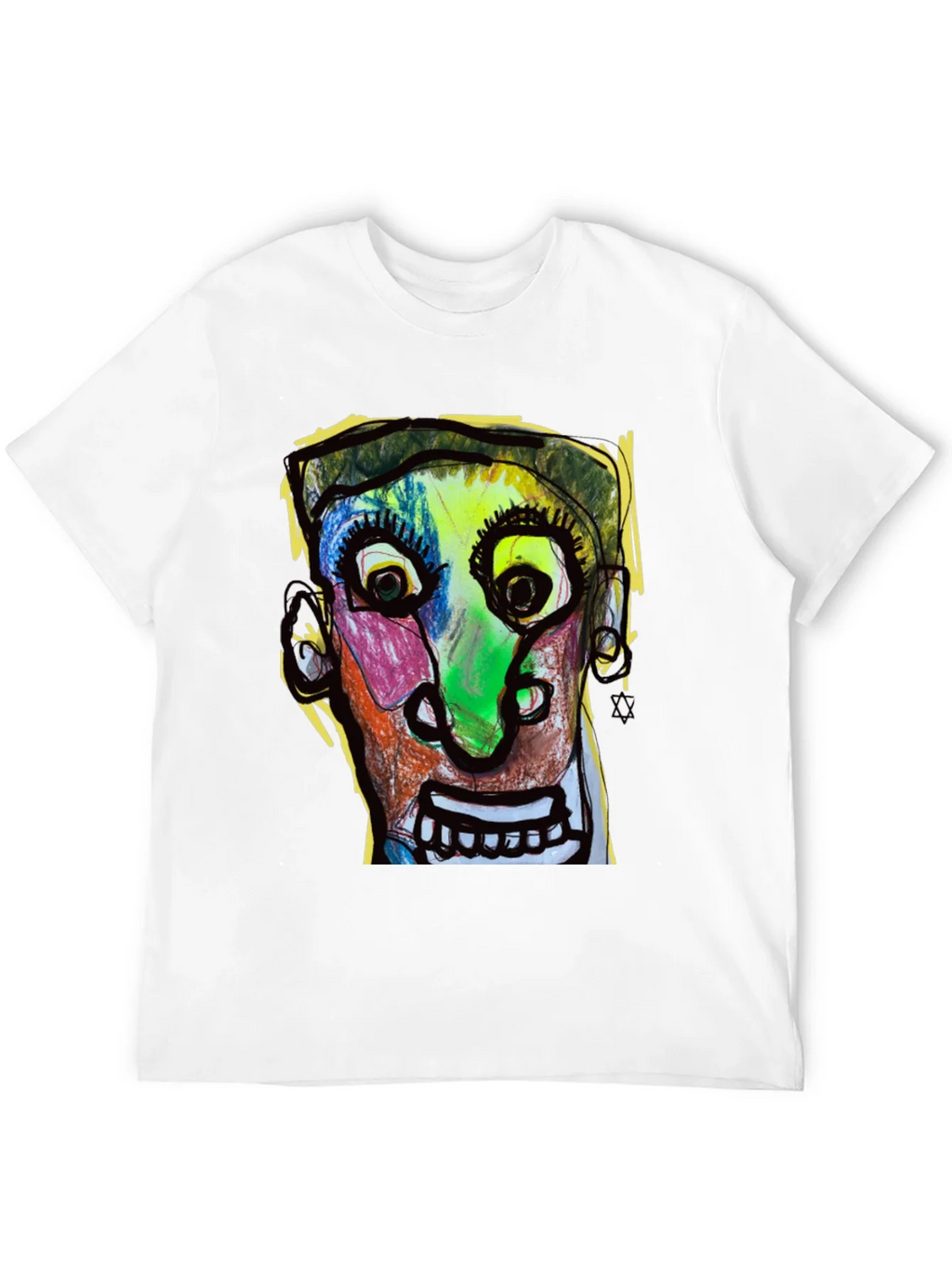 Abstract Face Graphic T-Shirt - Unique Art Tee product image 11