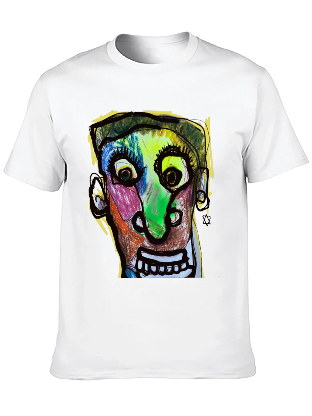 Abstract Face Graphic T-Shirt - Unique Art Tee product image 9