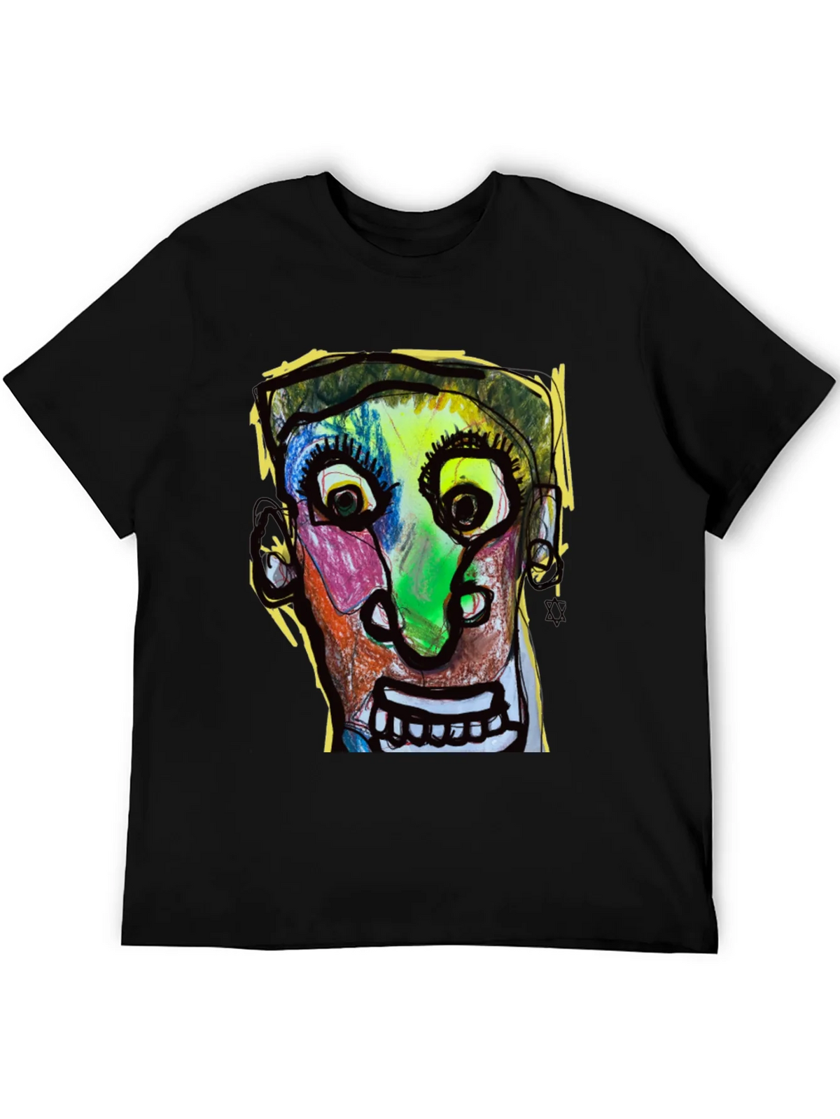 Abstract Face Graphic T-Shirt - Unique Art Tee product image 5