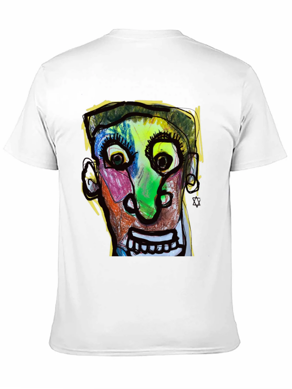 Abstract Face Graphic T-Shirt - Unique Art Tee product image 10