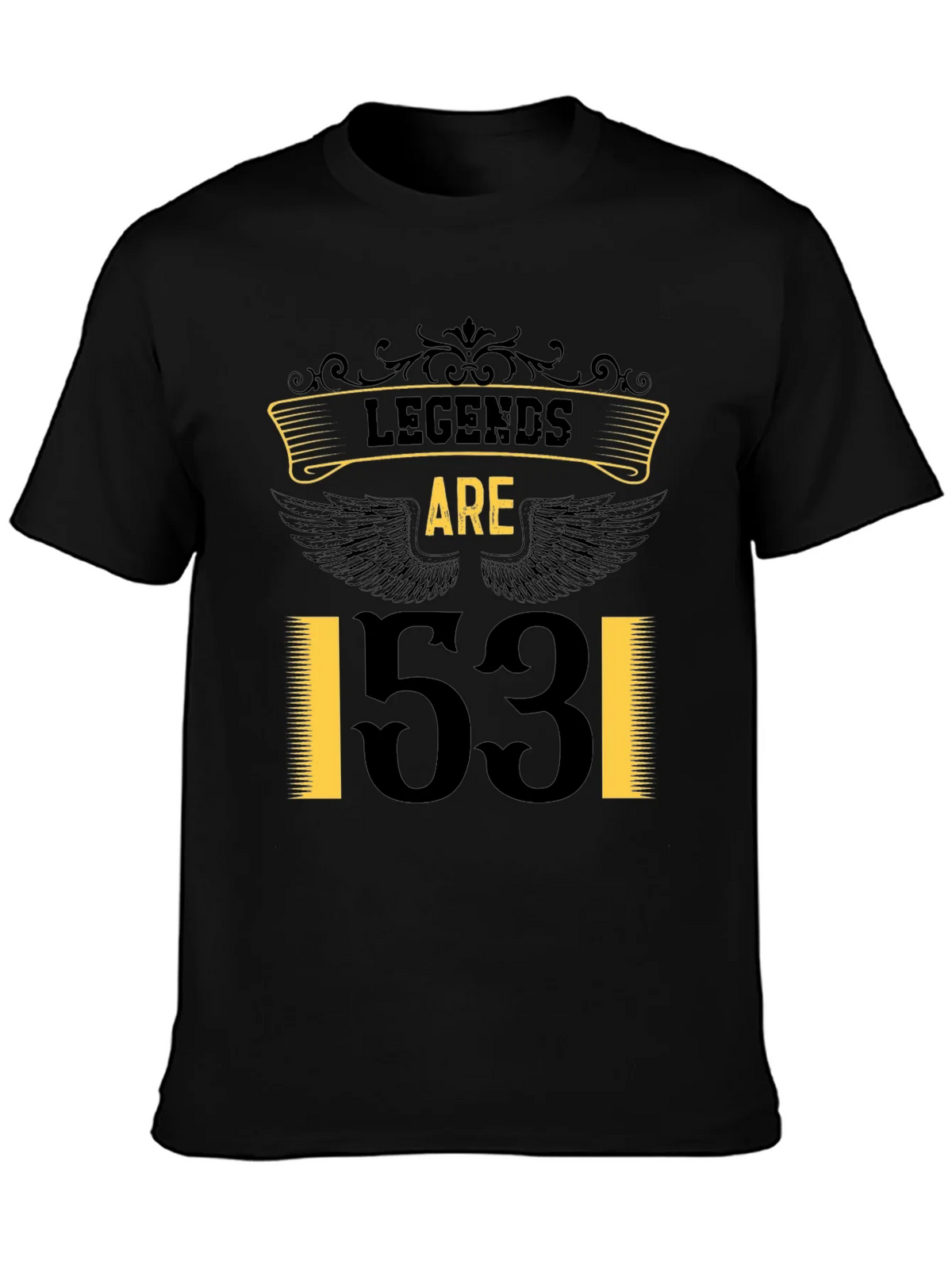 Legends Are 53! Black Graphic Tee product image 3
