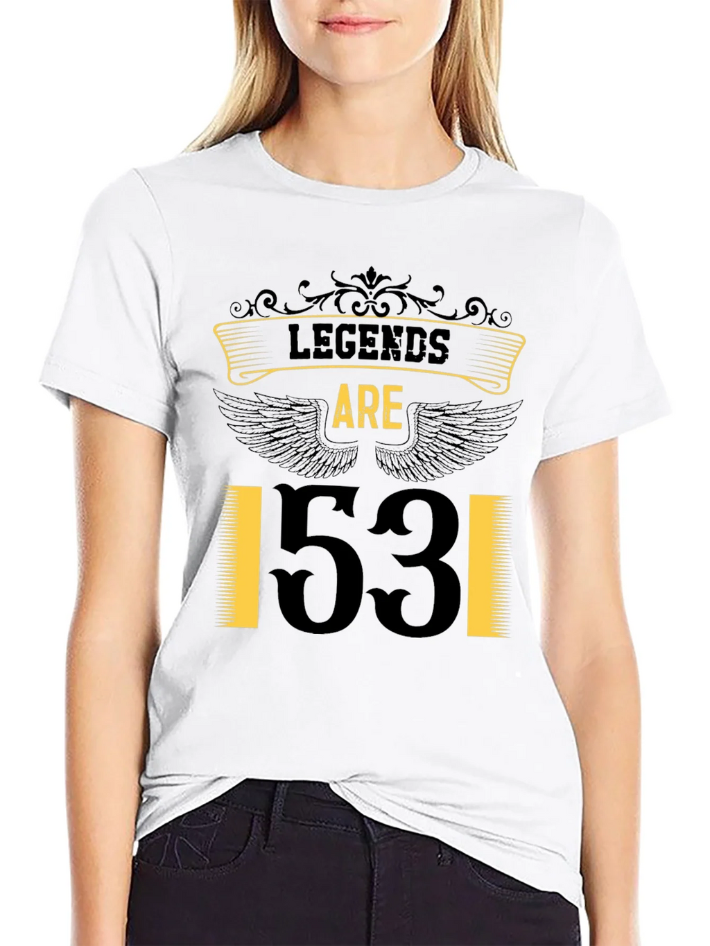 Legends Are 53! Black Graphic Tee product image 8