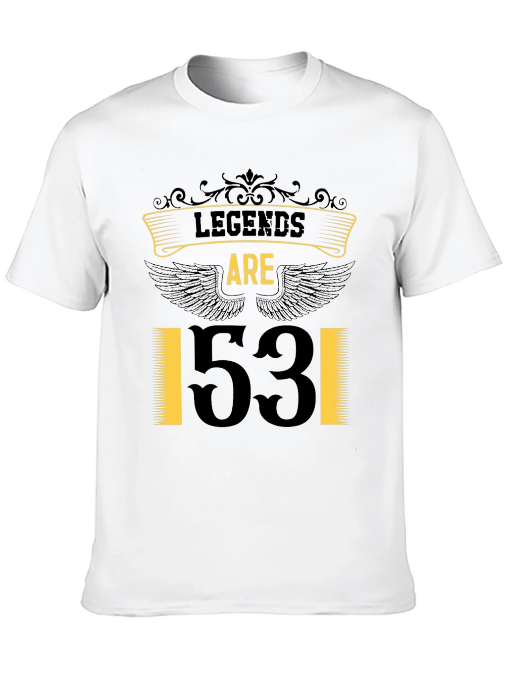 Legends Are 53! Black Graphic Tee product image 9