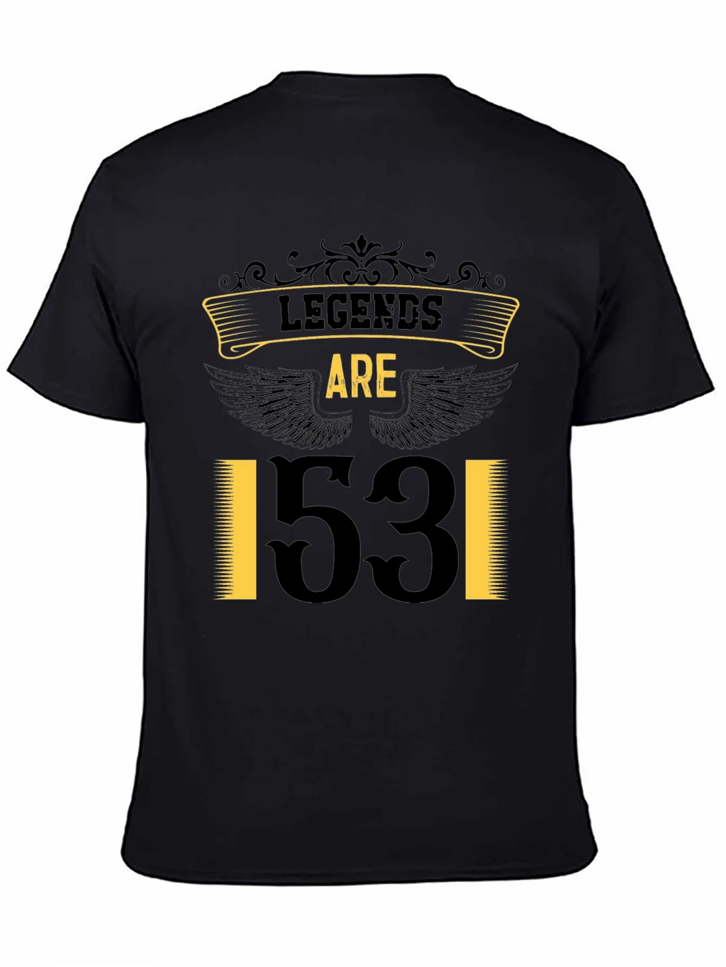 Legends Are 53! Black Graphic Tee product image 4