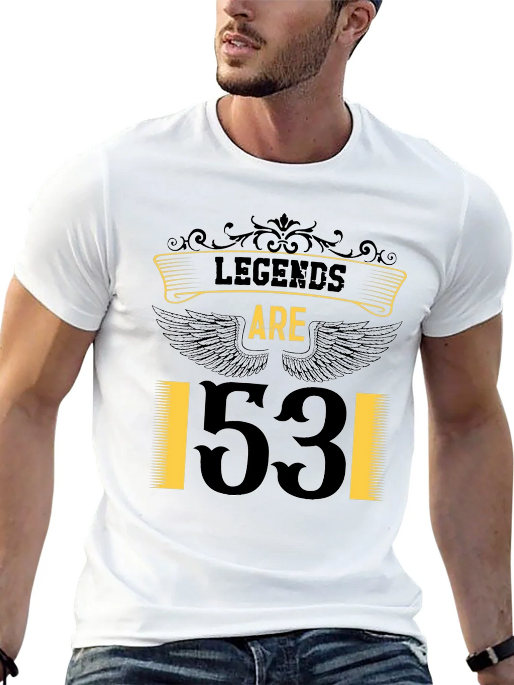 Legends Are 53! Black Graphic Tee product image 12
