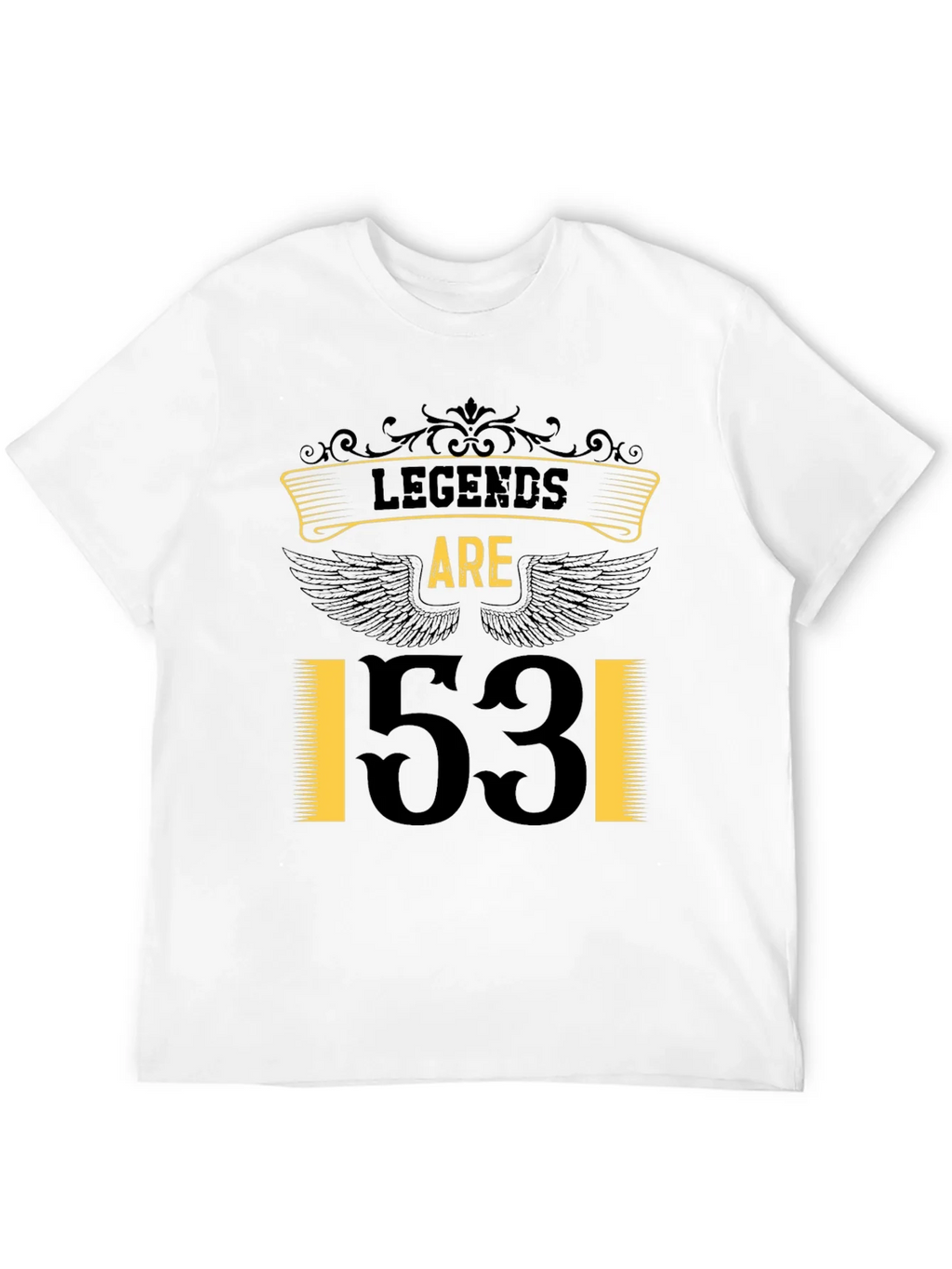 Legends Are 53! Black Graphic Tee product image 11