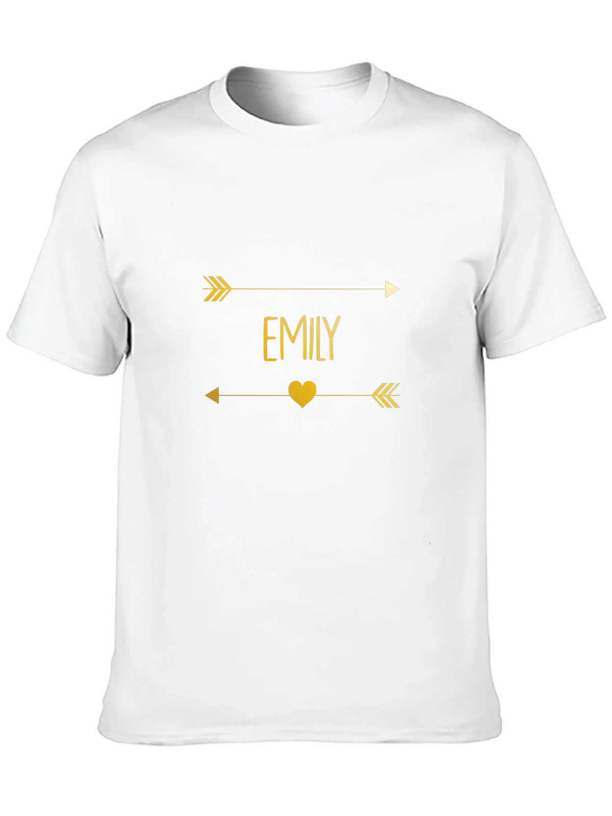 Emily Arrow Heart T-Shirt - Trendy Gold Graphic Tee product image 9