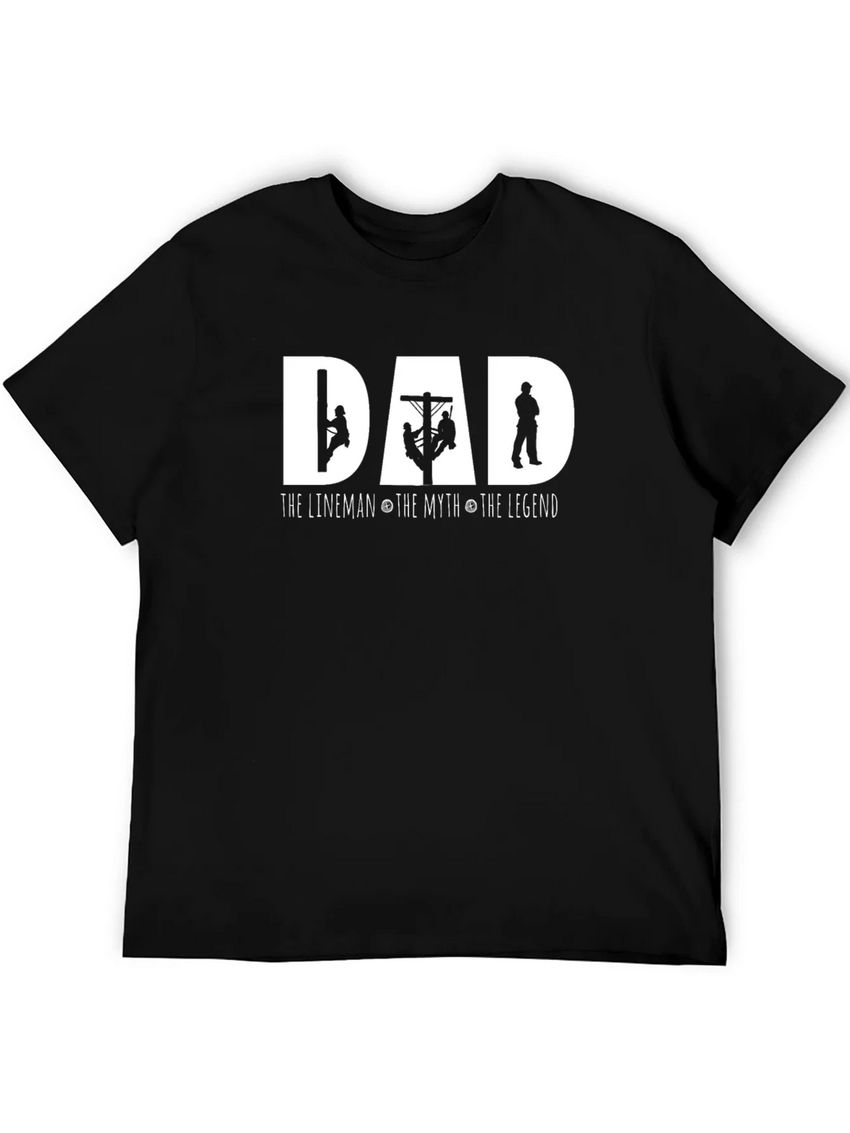 Dad Lineman T-Shirt - The Myth Legend Fathers Day Tee product image 5