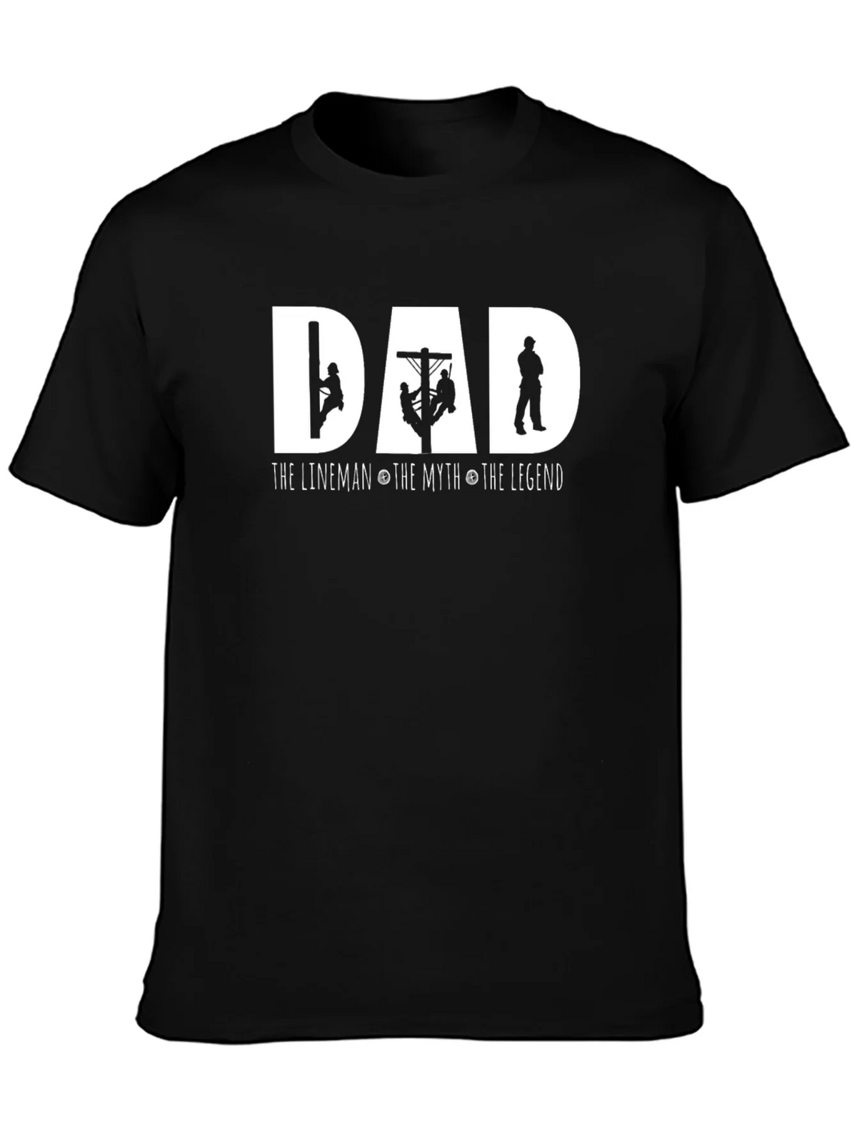 Dad Lineman T-Shirt - The Myth Legend Fathers Day Tee product image 3