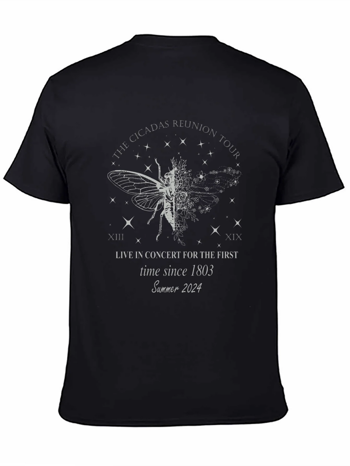 Cicadas Reunion Tour 2024 Black T-Shirt product image 4