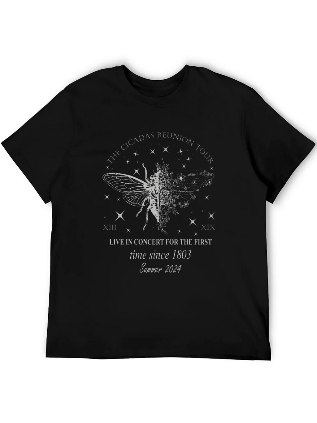 Cicadas Reunion Tour 2024 Black T-Shirt product image 5