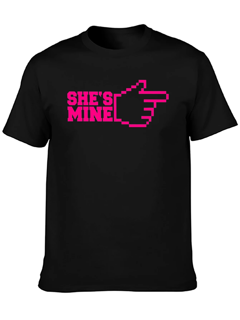 Shes Mine Pixel Art Graphic T-Shirt product image 3