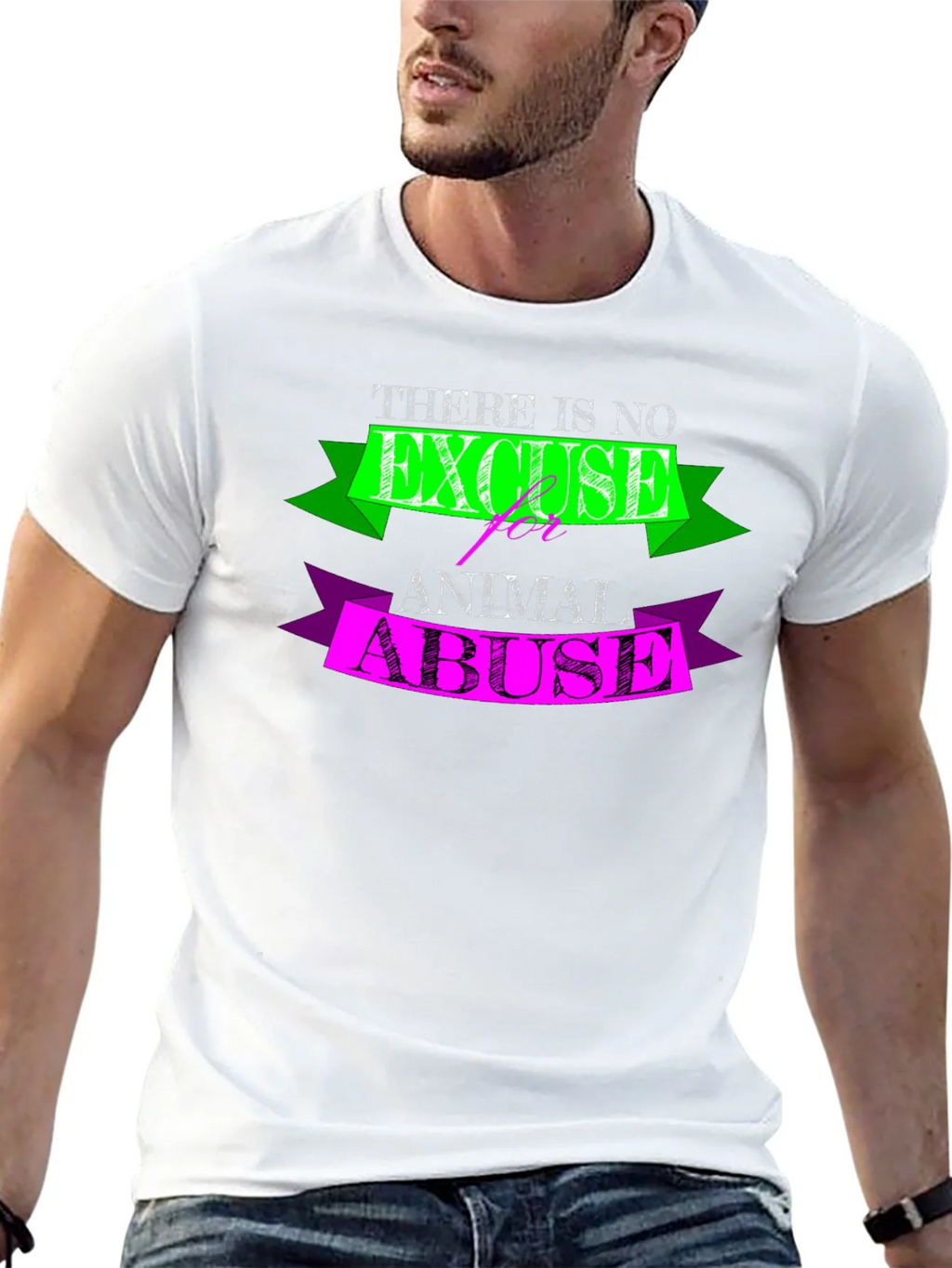 No Excuse for Animal Abuse Graphic Tee product image 12