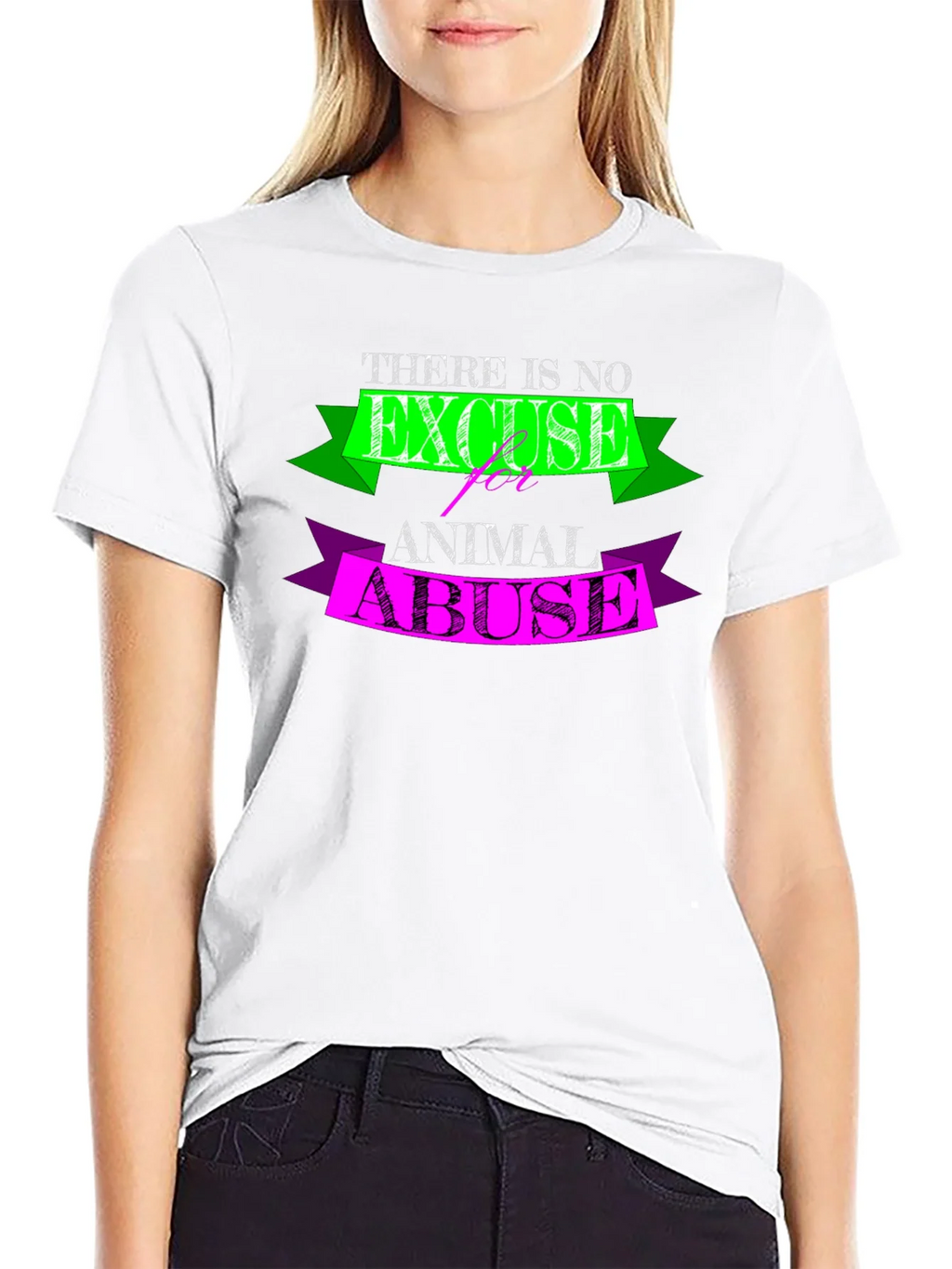 No Excuse for Animal Abuse Graphic Tee product image 8