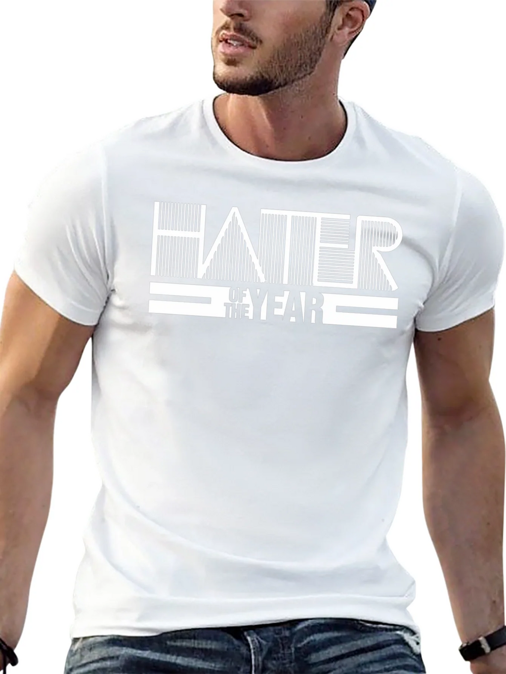 Hater of the Year Black Graphic T-Shirt product image 11