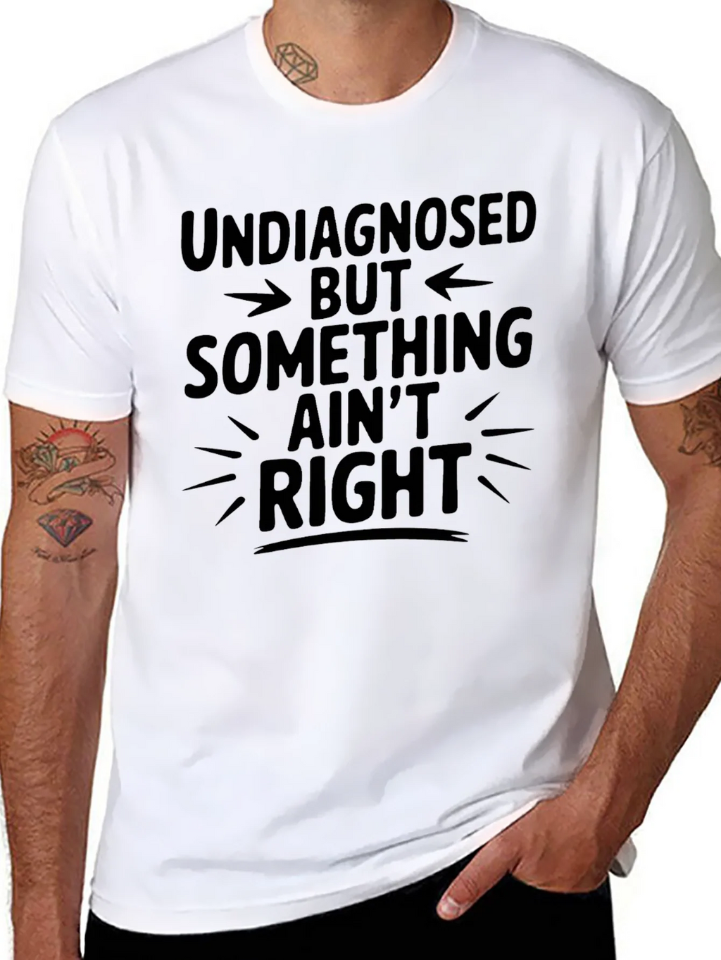 Undiagnosed Something Aint Right Graphic Tee product image 7