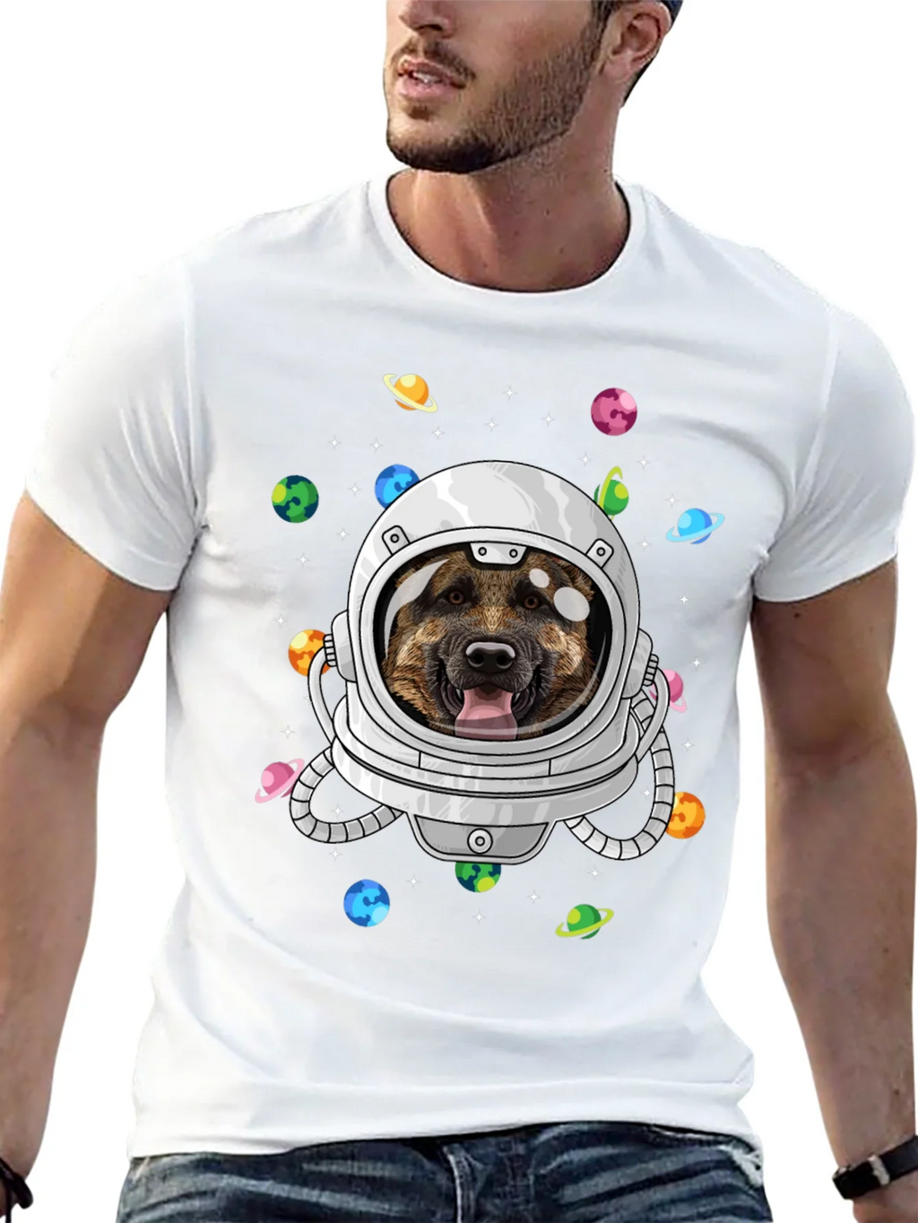 Astronaut Dog T-Shirt - Space Lover Tee product image 12