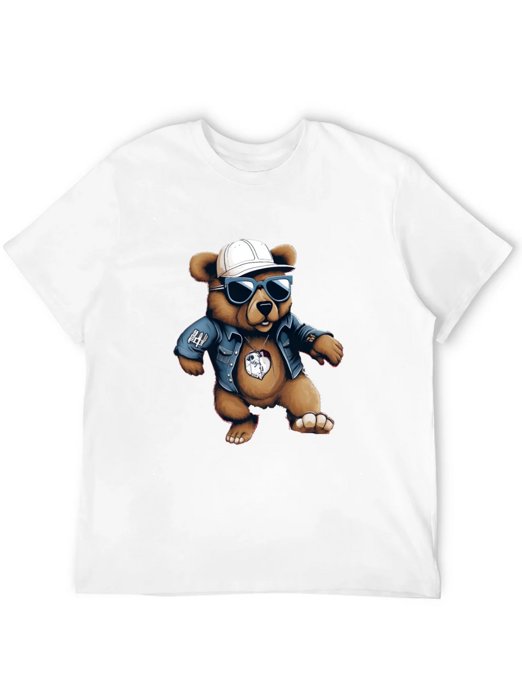 Cool Bear Graphic Tee - Black Cotton Blend product image 11