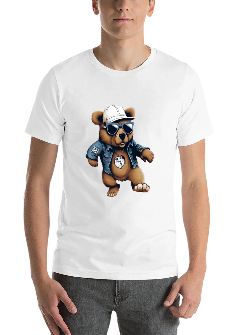 Cool Bear Graphic Tee - Black Cotton Blend product image 10