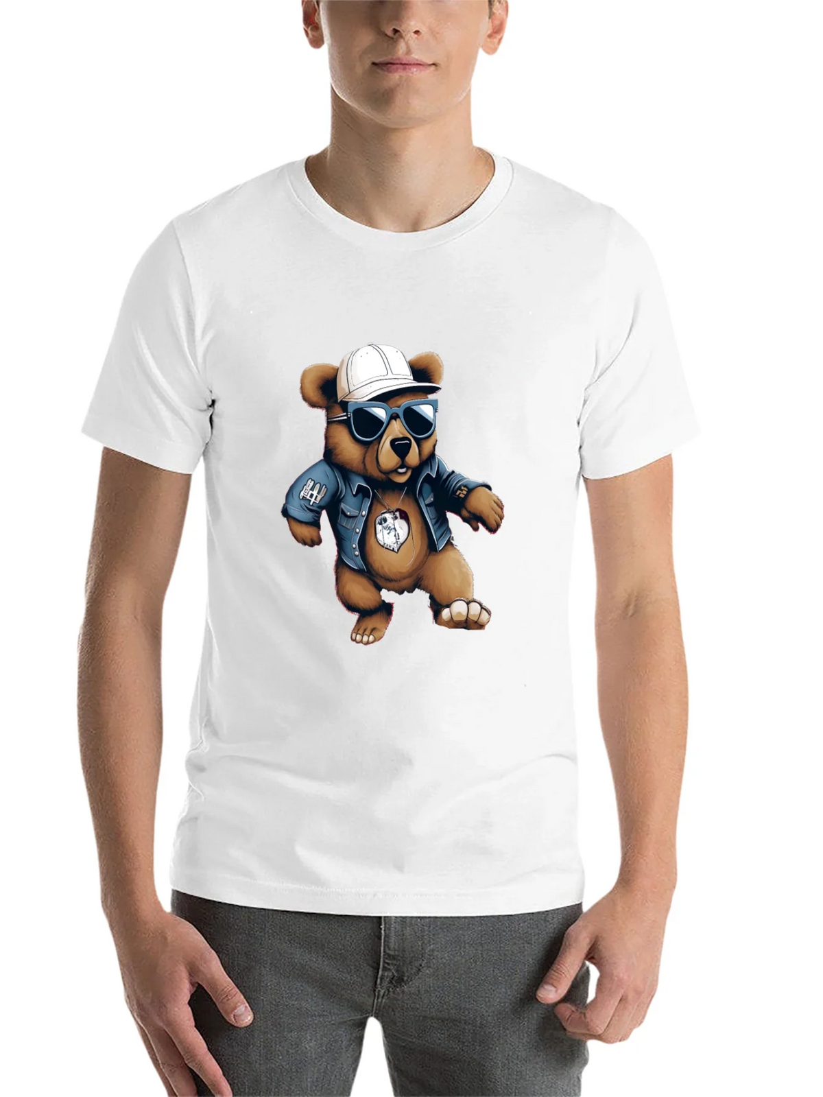 Cool Bear Graphic Tee - Black Cotton Blend product image 10